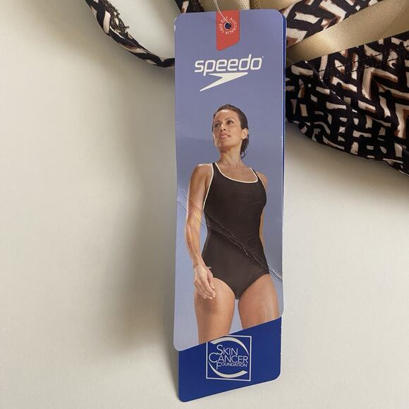 SPEEDO‎ Ultraback One-Piece Swimsuit Women's Size 14 in Speedo Brown 75466 - Picture 4 of 13